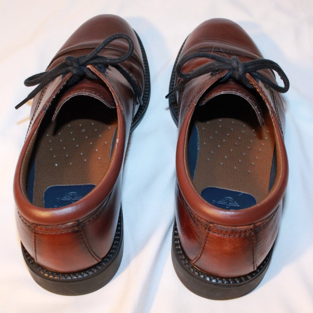 Dockers Size 10.5M GORDON Cordovan Brown Leather Oxford CapToe Dress Shoes - Picture 12 of 12